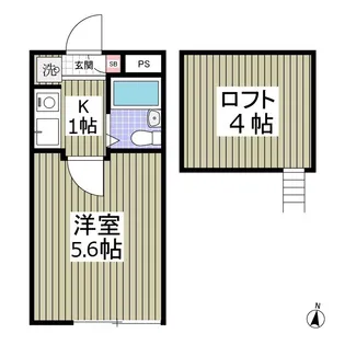 グリーンパレス【2階】の間取り