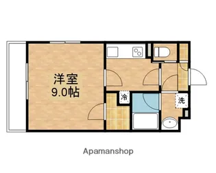 咲かす西門・F【3階】の間取り