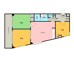 ロイヤルタウン下九沢【3階】の間取り