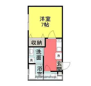 フルセイル宮下本町【101号室】の間取り