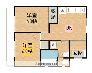 カームハイツ槇【101号室】の間取り