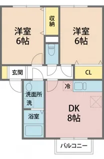 ピュアグレイスMIYA【202号室号室】の間取り