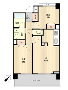 グラディート町田【11階】の間取り