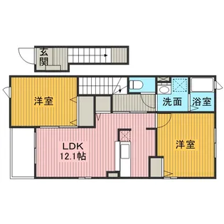 プロスペール【2階】の間取り