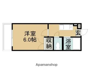 東京都八王子市南大沢2丁目【アパート】の間取り