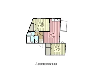 神奈川県相模原市南区相南4丁目【マンション】の間取り