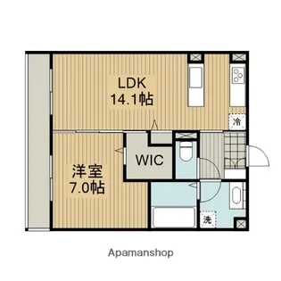 神奈川県相模原市中央区共和4丁目【アパート】の間取り