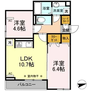 プラム清新一丁目【3階】の間取り