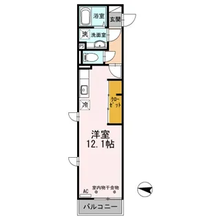 ベルチェドマーニ【2階】の間取り