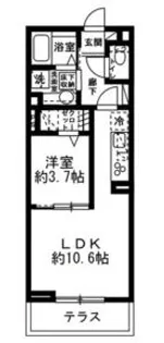 グラーティア相模原【1階】の間取り