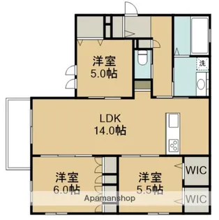 神奈川県相模原市緑区東橋本4丁目【マンション】の間取り