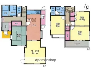 神奈川県相模原市中央区宮下本町1丁目【一戸建】の間取り