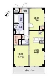 フィレ デ フルール【2階】の間取り