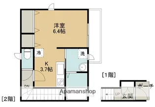 ローズビブレ小山【202号室】の間取り