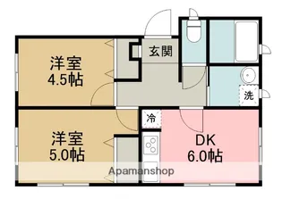 神奈川県相模原市中央区上溝【一戸建】の間取り