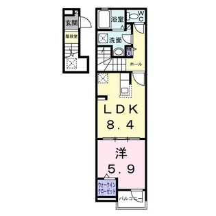 タウンハウス【2階】の間取り