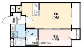 LUNA COURT【1階】の間取り
