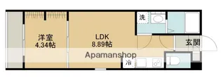 1LDKの間取り画像