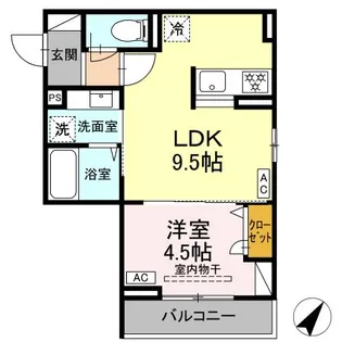エスペリア淵野辺【3階】の間取り