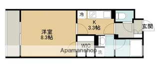 クレスト【301号室】の間取り