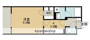 クレスト【302号室】の間取り