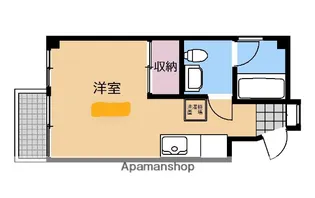 オークハイツ【4階】の間取り
