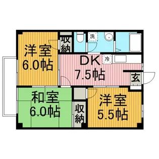 トラッド光【2階】の間取り