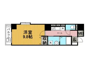 タウンコートS【6階】の間取り