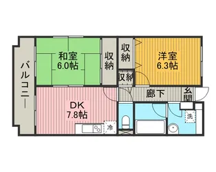エスポワール【1階】の間取り