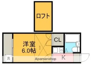ゼフィランサス橋本【1階】の間取り
