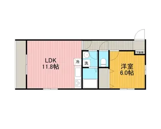 アルビータ・R【1階】の間取り