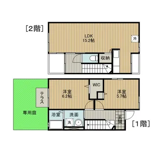 フィデール【1階】の間取り