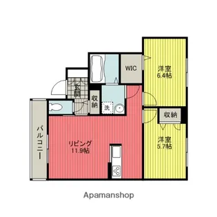 クラフツラフト【1階】の間取り