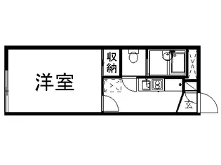 レオパレスパルコート大野台【2階】の間取り