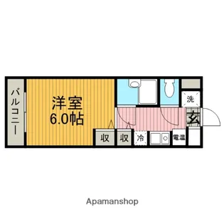 アカデミア清新【4階】の間取り