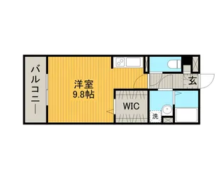 バリアント橋本【110号室】の間取り