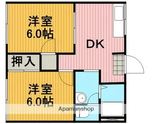 スカイハイツ村田【102号室】の間取り