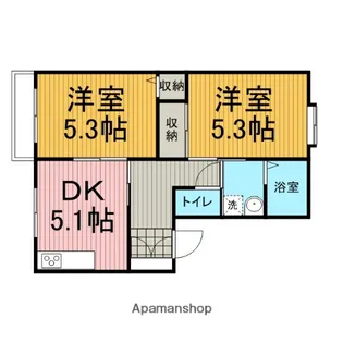 神奈川県相模原市中央区並木1丁目【アパート】の間取り