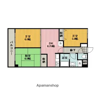 エル・メゾン・アライ【2階】の間取り