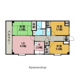 グレンツェント・ハイム相模大野【2階】の間取り