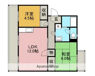 神奈川県相模原市中央区千代田2丁目【マンション】の間取り