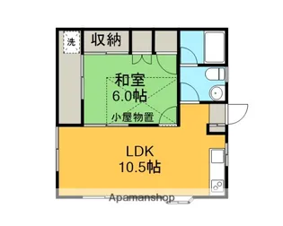 メゾン・ド・ハルノ【201号室】の間取り