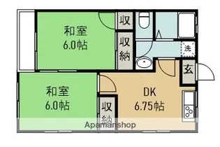 石井ハイムⅡ【2階】の間取り