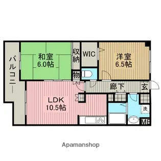 グリーンヒルズ古淵【1階】の間取り