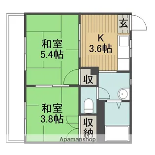 神奈川県相模原市中央区相生3丁目【アパート】の間取り