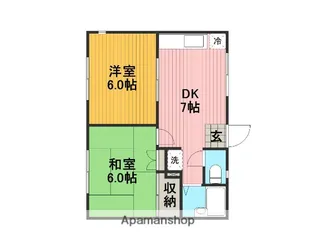 エヴァンス上鶴間A【1階】の間取り