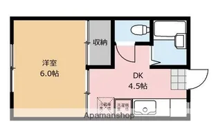 陽林館【205号室】の間取り