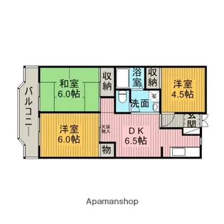 アーバン淵野辺【305号室】の間取り