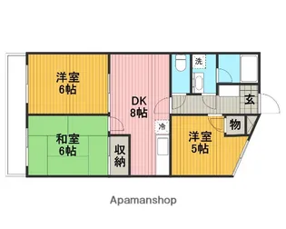 神奈川県相模原市南区上鶴間本町5丁目【マンション】の間取り