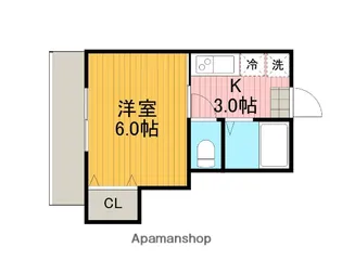 コーポリキ【2階】の間取り